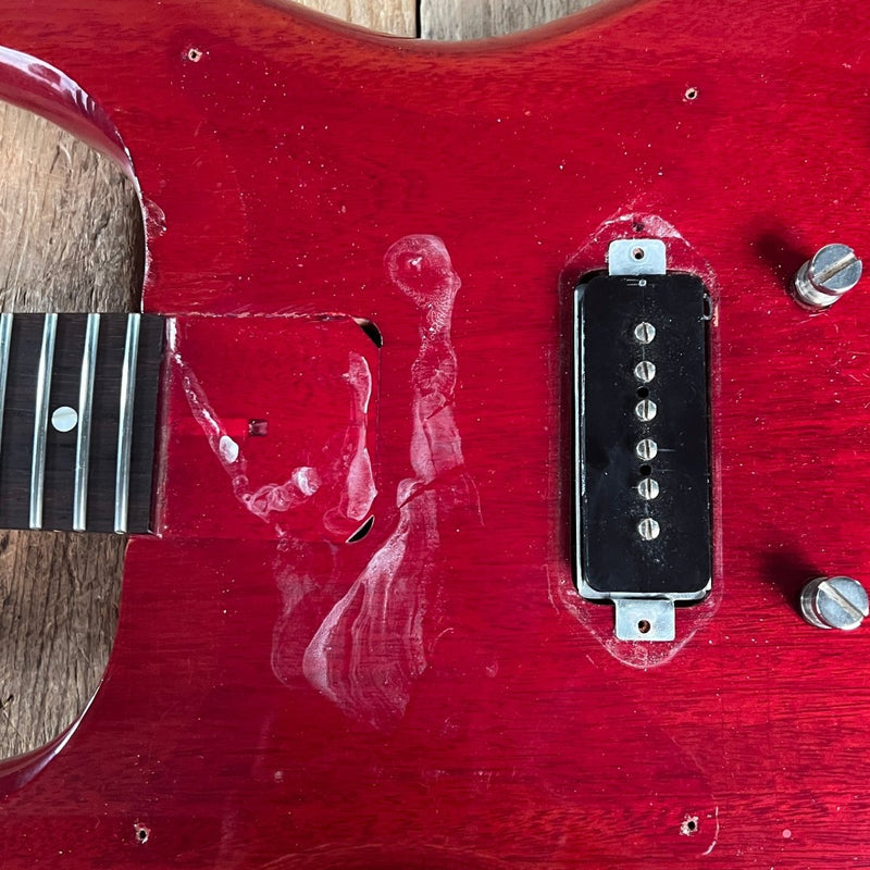 Epiphone Coronet SB - 533 1962 Cherry Red with Hang Tag 1960s Vintage For Sale - Mahar's Vintage Guitars