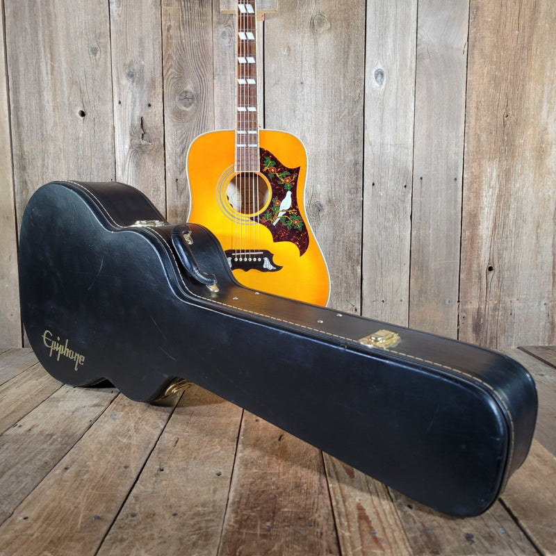 Epiphone Dove Pro VB Acoustic Electric Guitar 2013 with Original Case - Mahar's Vintage Guitars
