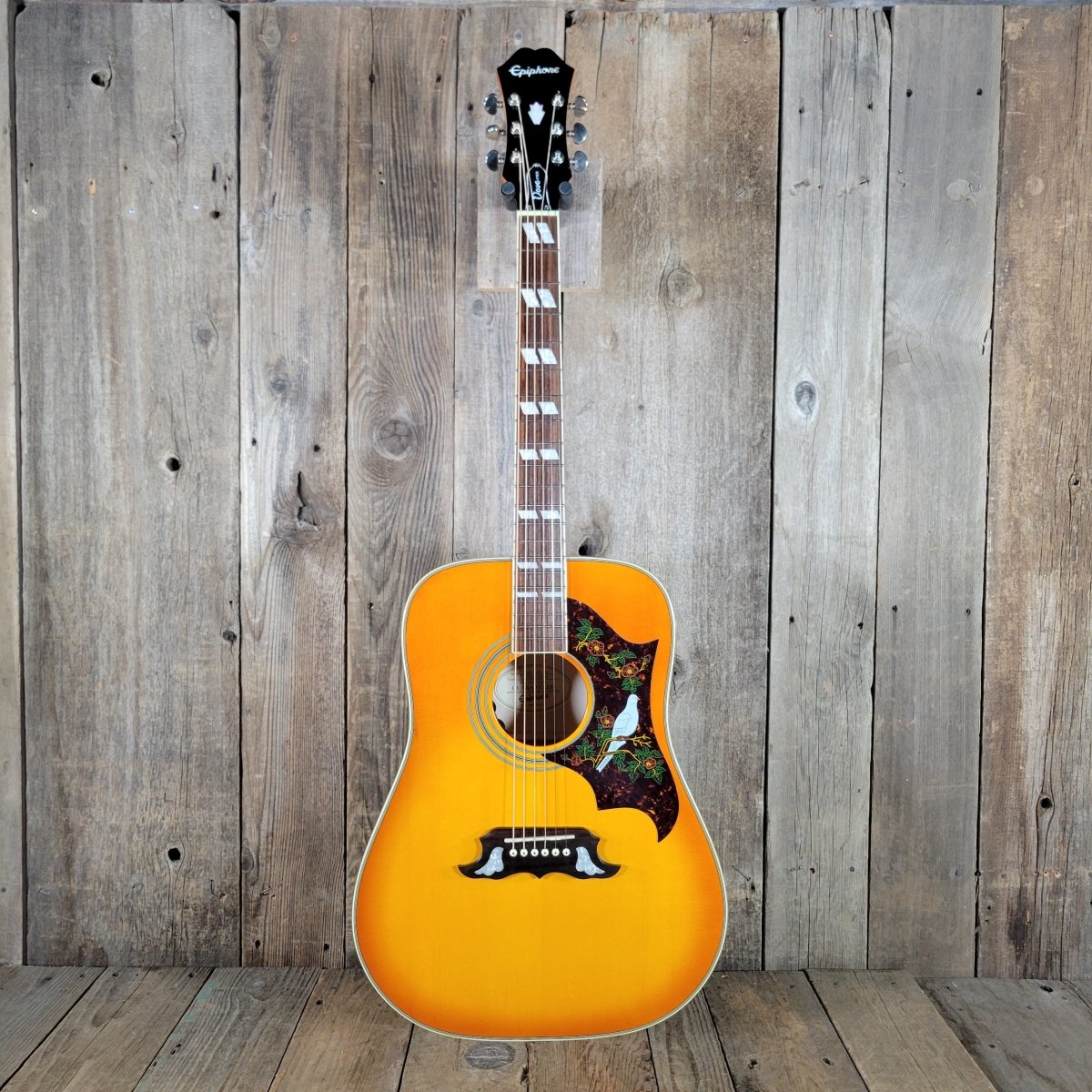 Epiphone Dove Pro VB Acoustic Electric Guitar 2013 with Original Case - Mahar's Vintage Guitars