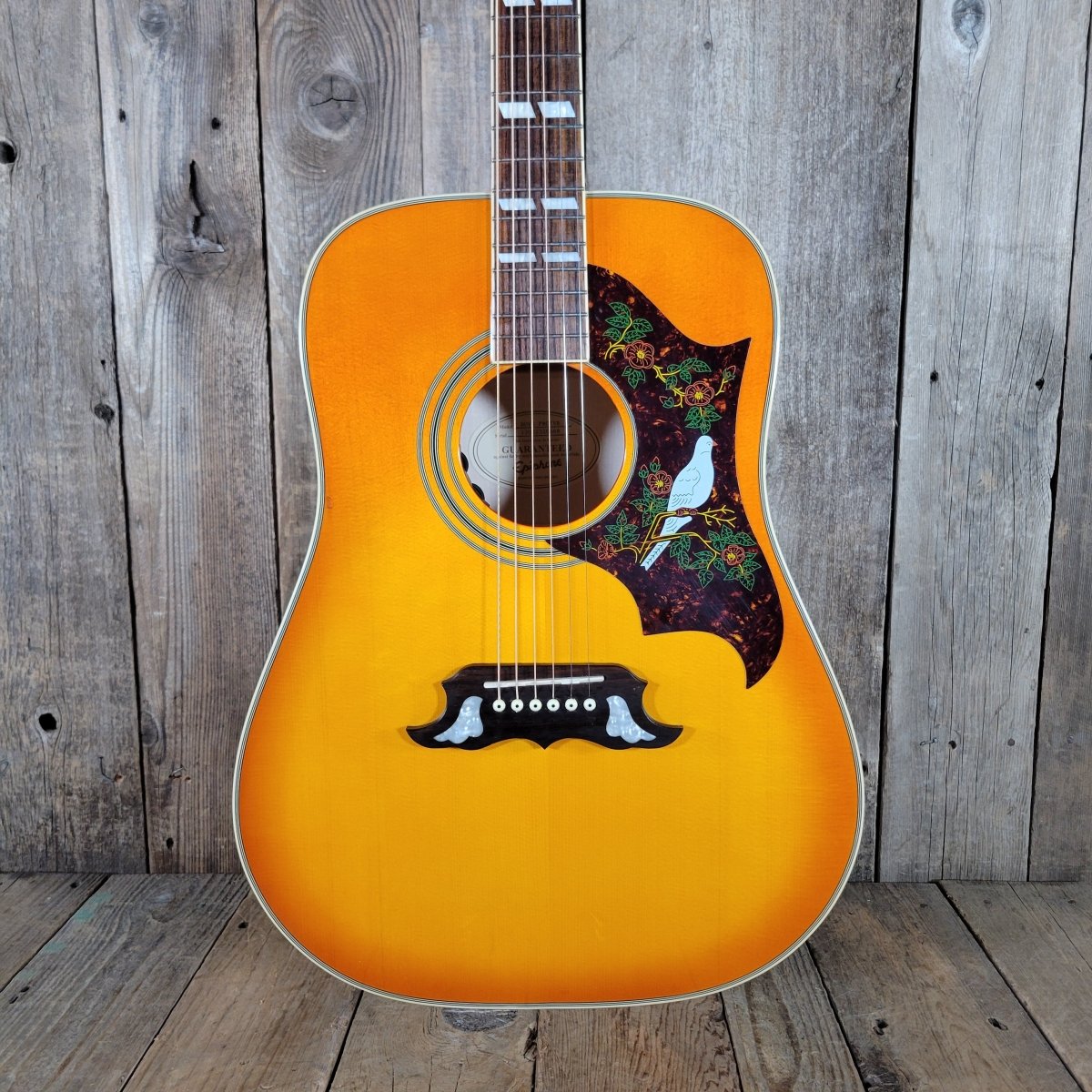 Epiphone Dove Pro VB Acoustic Electric Guitar 2013 with Original Case - Mahar's Vintage Guitars