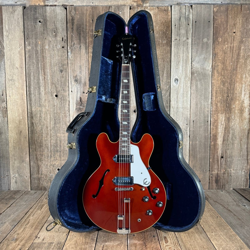 Epiphone E230TD Casino 1967 Sparkling Burgundy Vintage Custom Color Electric Guitar - Mahar's Vintage Guitars