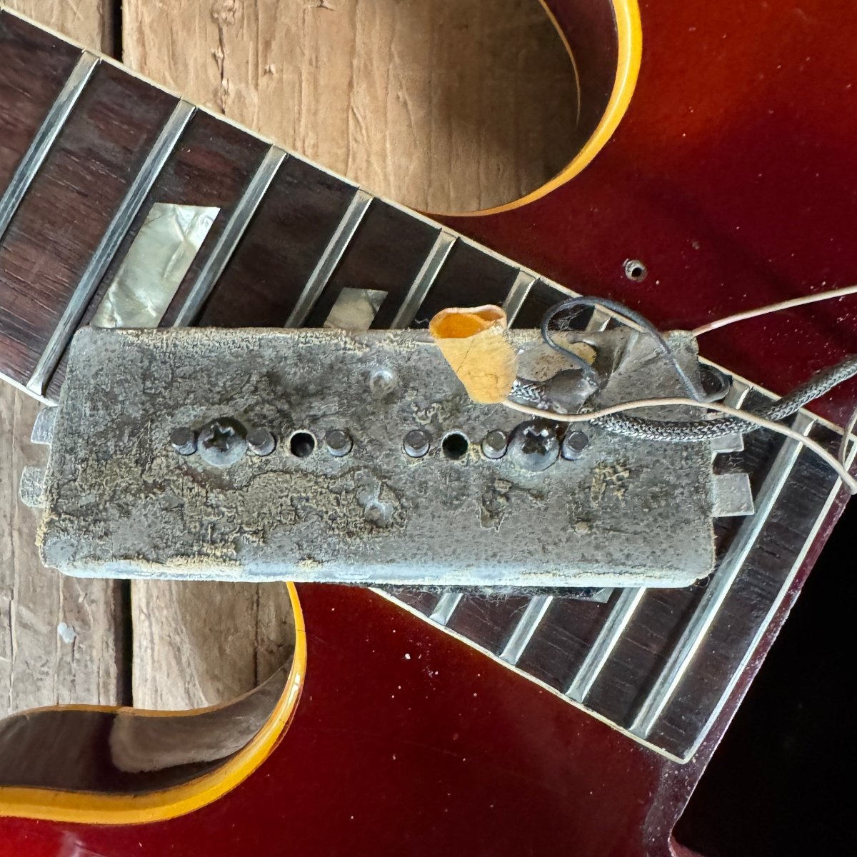 Epiphone E230TD Casino 1967 Sparkling Burgundy Vintage Custom Color Electric Guitar - Mahar's Vintage Guitars