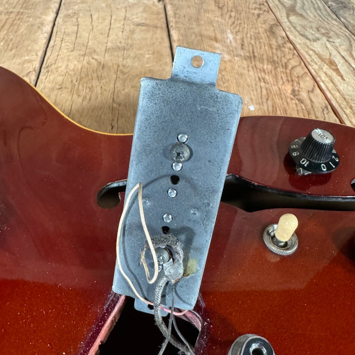 Epiphone E230TD Casino 1967 Sparkling Burgundy Vintage Custom Color Electric Guitar - Mahar's Vintage Guitars