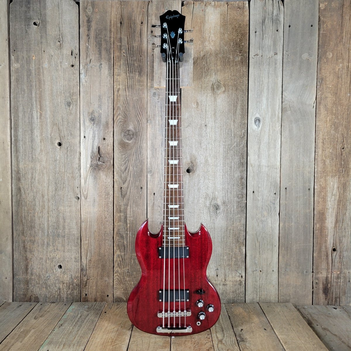 Epiphone EB - 35 5 - String Bass Guitar 2000 – Mahogany Body, Dual Humbuckers, Long Scale - Mahar's Vintage Guitars