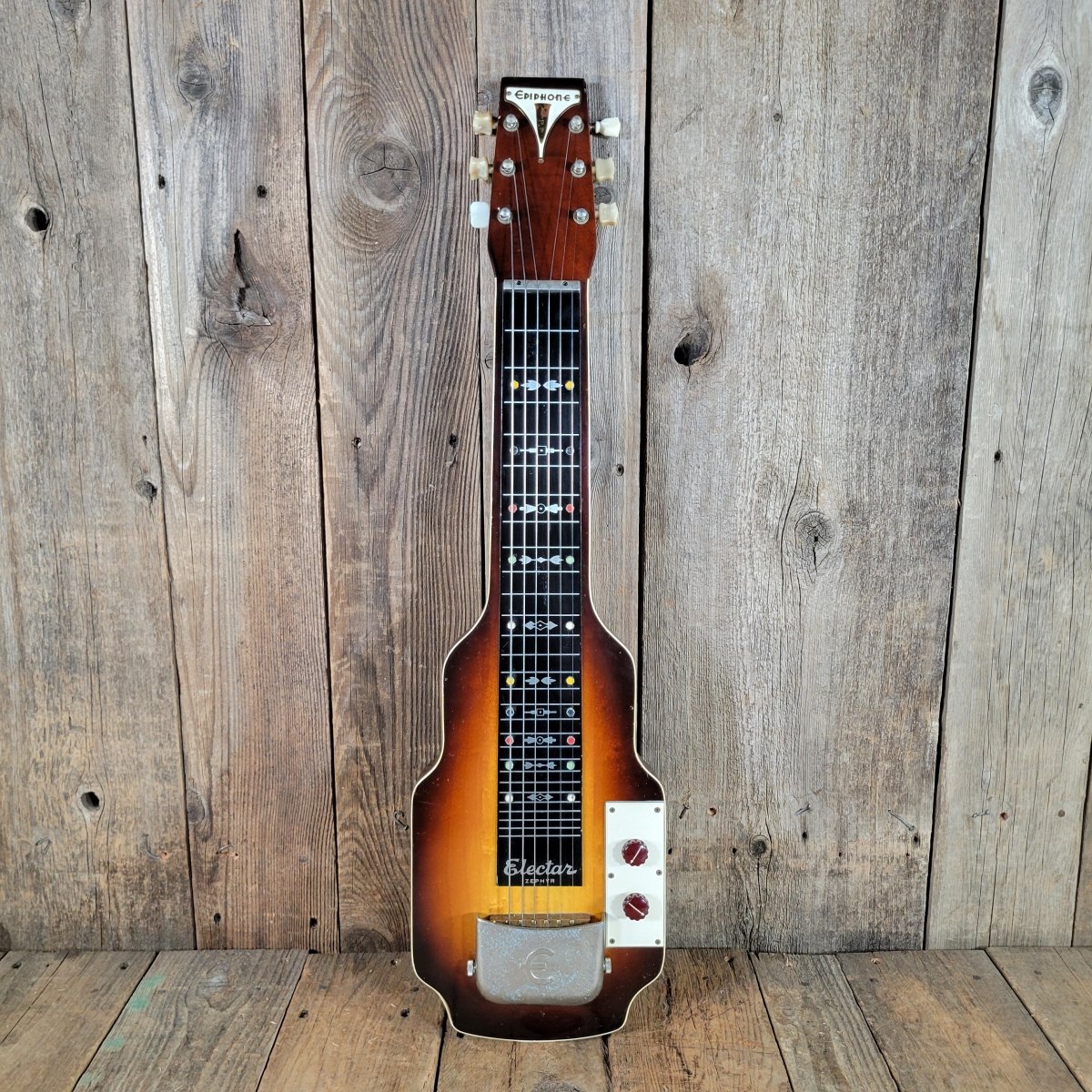 Epiphone Electar Zephyr Six String Lap Steel 1950s Sunburst, Good - Mahar's Vintage Guitars