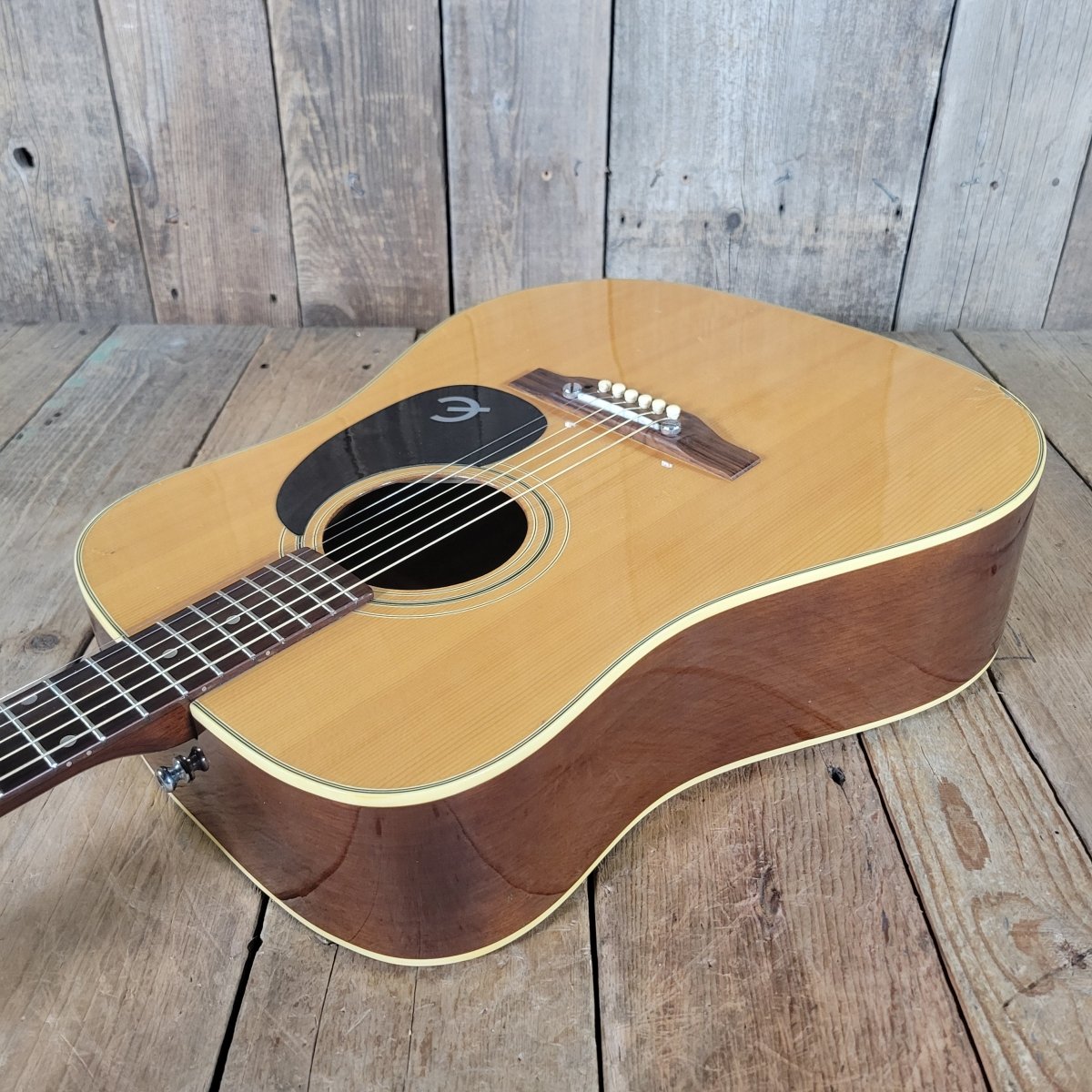Epiphone FT - 145 1970s – Made in Japan, Vintage Acoustic with Original Hard Case - Mahar's Vintage Guitars