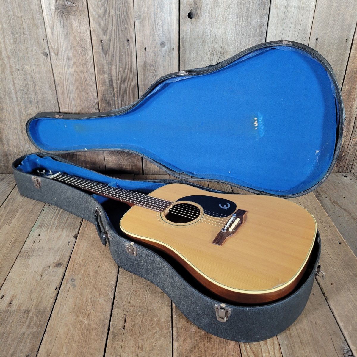 Epiphone FT - 145 1970s – Made in Japan, Vintage Acoustic with Original Hard Case - Mahar's Vintage Guitars