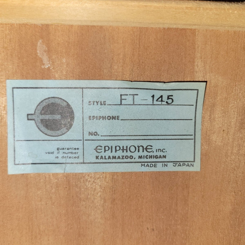 Epiphone FT - 145 1970s – Made in Japan, Vintage Acoustic with Original Hard Case - Mahar's Vintage Guitars