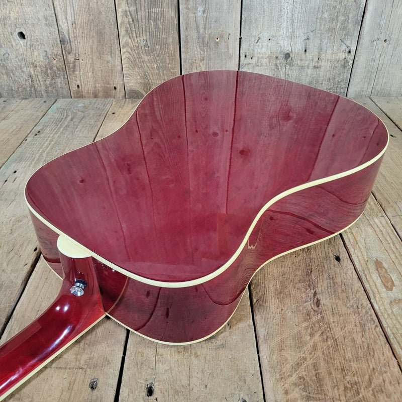 Epiphone Hummingbird H/S Dreadnought Cherry Sunburst with Hard Case 2010s - Mahar's Vintage Guitars