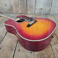 Epiphone Hummingbird H/S Dreadnought Cherry Sunburst with Hard Case 2010s - Mahar's Vintage Guitars
