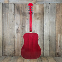 Epiphone Hummingbird H/S Dreadnought Cherry Sunburst with Hard Case 2010s - Mahar's Vintage Guitars