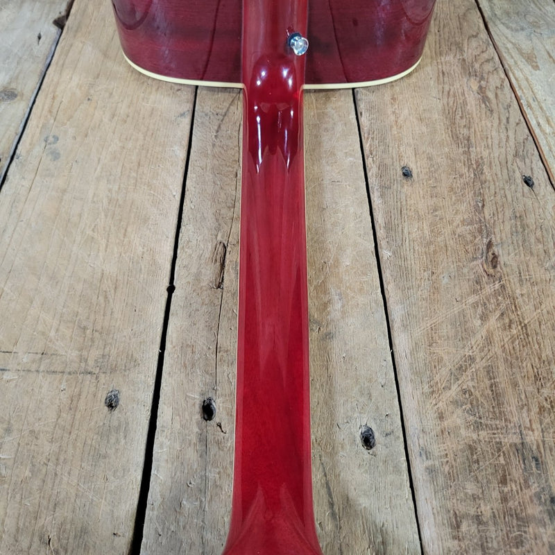 Epiphone Hummingbird H/S Dreadnought Cherry Sunburst with Hard Case 2010s - Mahar's Vintage Guitars