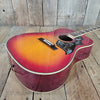 Epiphone Hummingbird H/S Dreadnought Cherry Sunburst with Hard Case 2010s - Mahar's Vintage Guitars