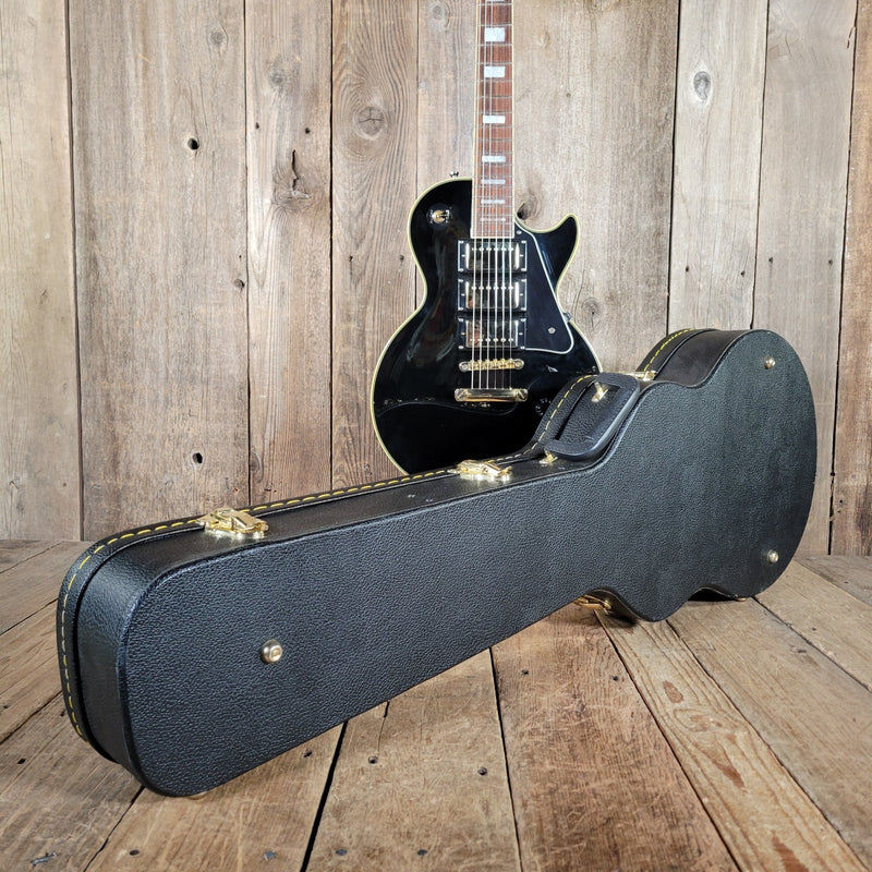 Epiphone Les Paul Black Beauty 3 Pickup Electric Guitar 2011 – Triple Humbucker Custom Style in Ebony - Mahar's Vintage Guitars