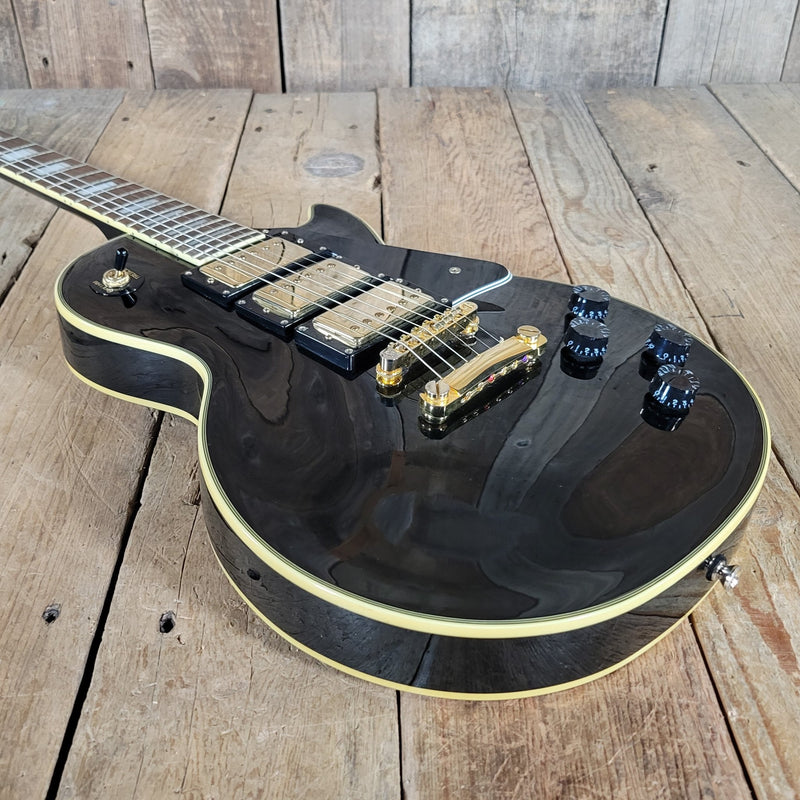 Epiphone Les Paul Black Beauty 3 Pickup Electric Guitar 2011 – Triple Humbucker Custom Style in Ebony - Mahar's Vintage Guitars