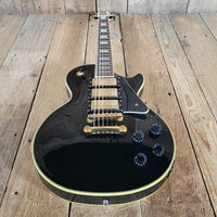 Epiphone Les Paul Black Beauty 3 Pickup Electric Guitar 2011 – Triple Humbucker Custom Style in Ebony - Mahar's Vintage Guitars