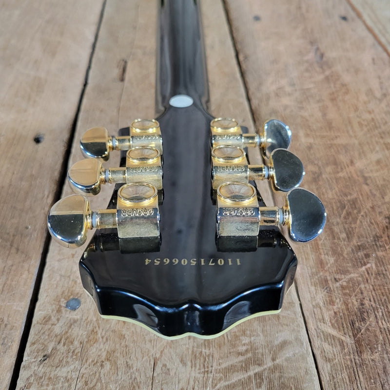 Epiphone Les Paul Black Beauty 3 Pickup Electric Guitar 2011 – Triple Humbucker Custom Style in Ebony - Mahar's Vintage Guitars