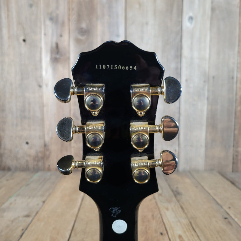 Epiphone Les Paul Black Beauty 3 Pickup Electric Guitar 2011 – Triple Humbucker Custom Style in Ebony - Mahar's Vintage Guitars
