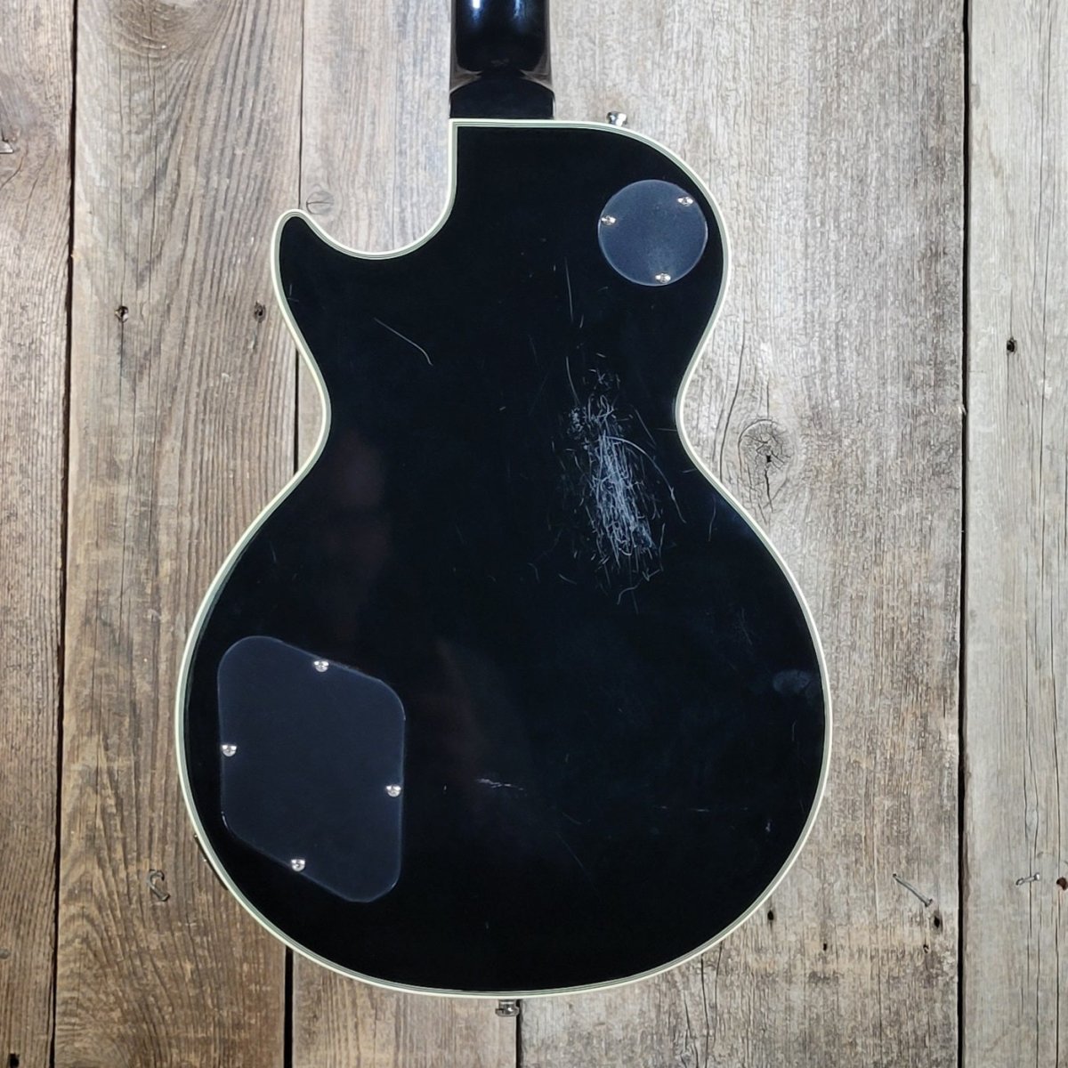 Epiphone Les Paul Custom Ebony 2008 w/ EMGs & SKB Gig Bag - Mahar's Vintage Guitars