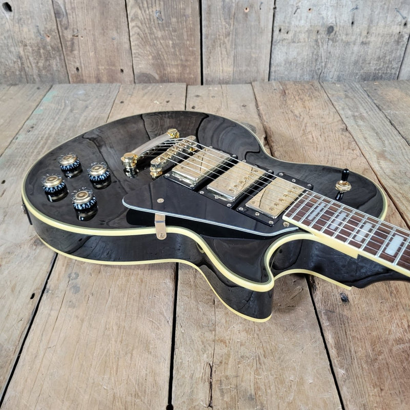 Epiphone Les Paul Custom Ebony 3 Pickup 2011 with hard shell case - Mahar's Vintage Guitars