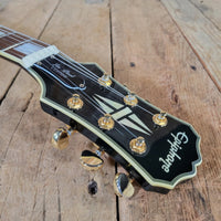 Epiphone Les Paul Custom Ebony 3 Pickup 2011 with hard shell case - Mahar's Vintage Guitars