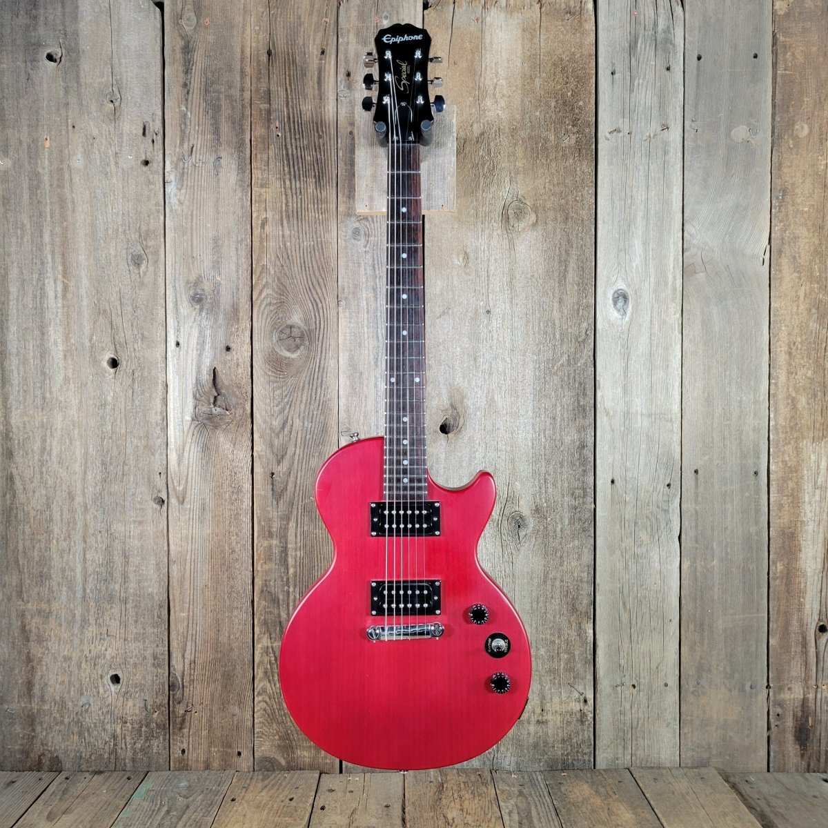 Epiphone Les Paul Special 2014 – Transparent Cherry, No Case - Mahar's Vintage Guitars