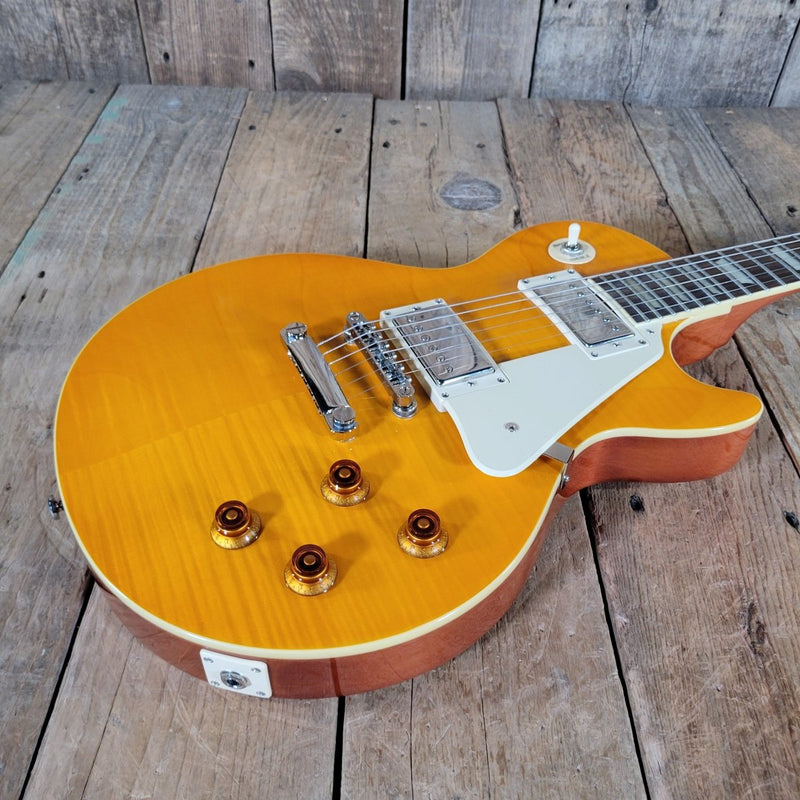 Epiphone Les Paul Standard Flame Top Amber 2011 – Original Case, Mint Condition - Mahar's Vintage Guitars