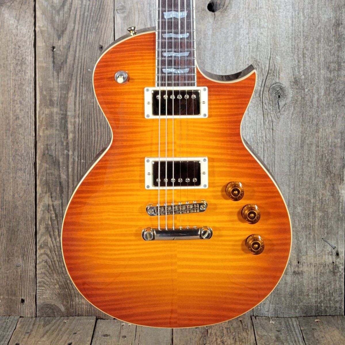 ESP LTD EC - 401 VF FMT Solid Body Electric Guitar 2014 MINT with SKB Style Case - Mahar's Vintage Guitars