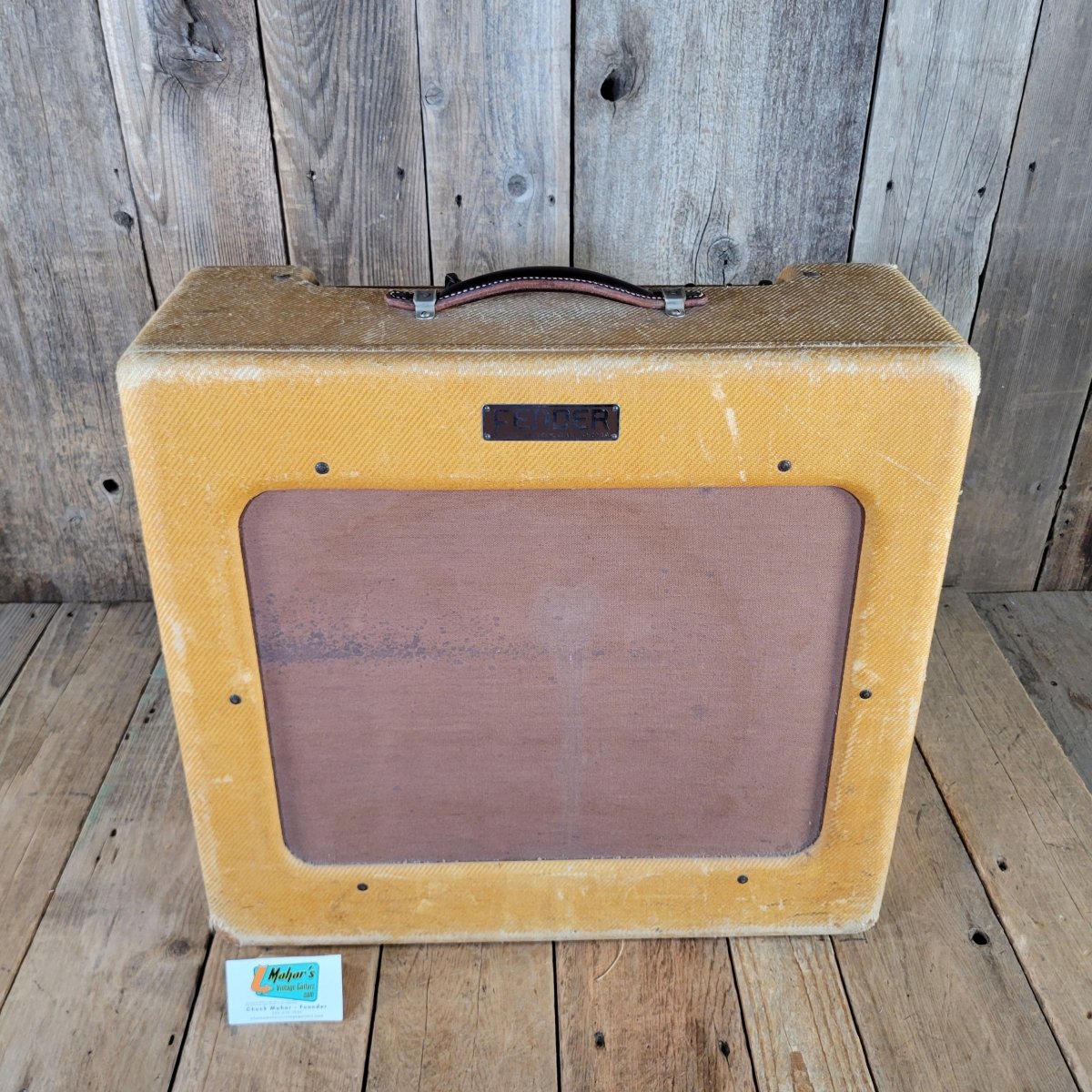 Fender 1950 Pro 5A5 Tweed TV - Front 15" Jensen 6L6 Excellent - Mahar's Vintage Guitars