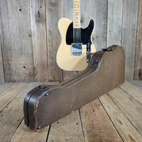 Fender 1953 Esquire Blackguard All Original w/ Original Poodle Case, Excellent - Mahar's Vintage Guitars