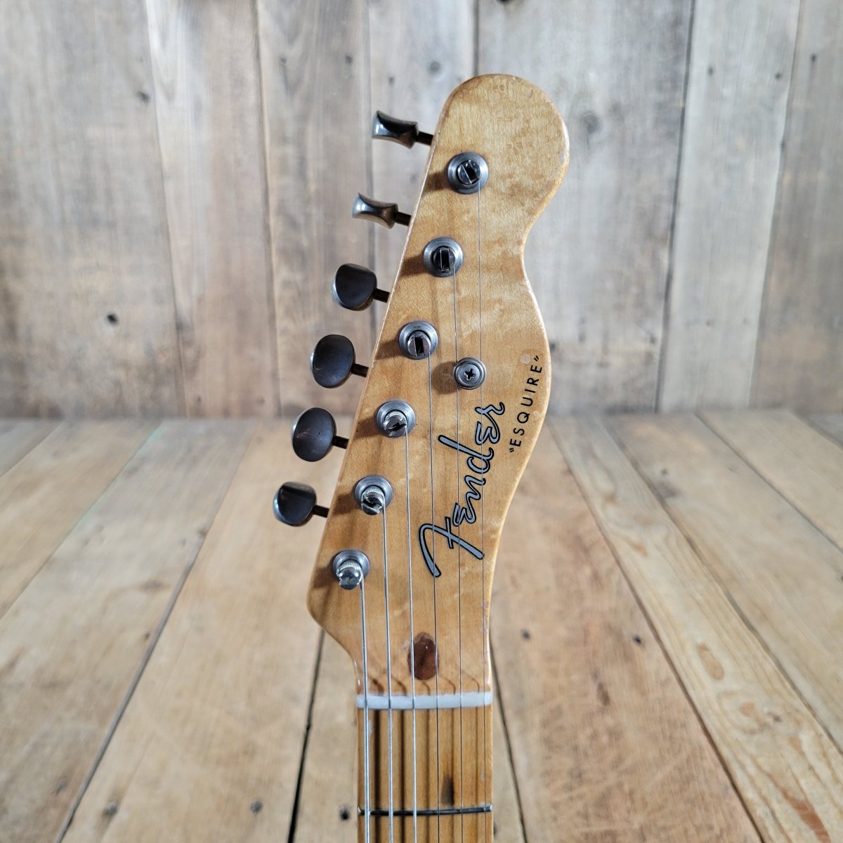 Fender 1953 Esquire Blackguard All Original w/ Original Poodle Case, Excellent - Mahar's Vintage Guitars