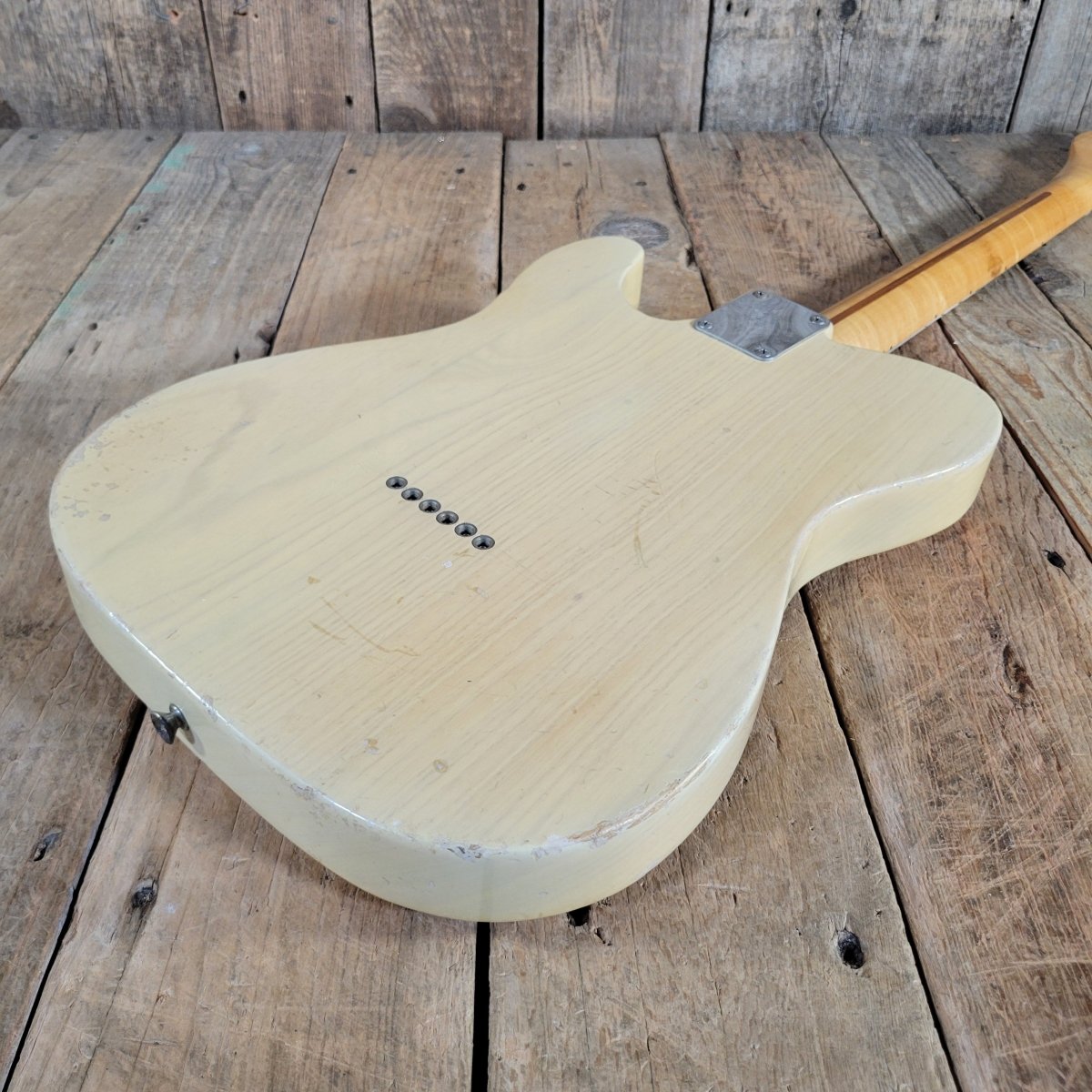 Fender 1953 Esquire Blackguard All Original w/ Original Poodle Case, Excellent - Mahar's Vintage Guitars