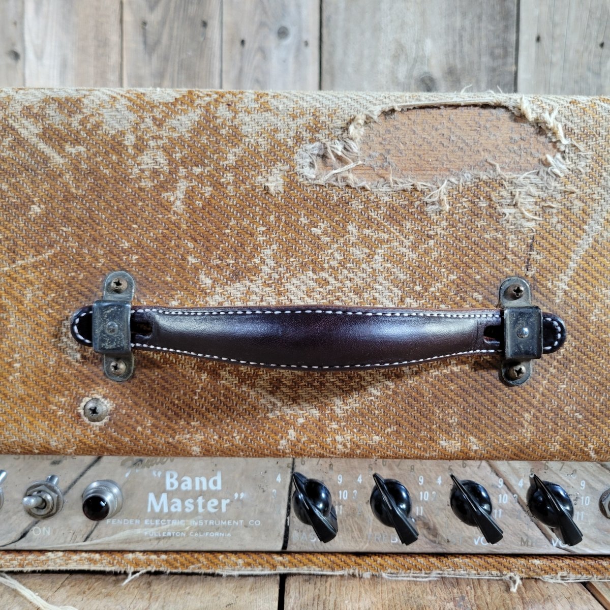 Fender 1954 Bandmaster 5D7 Tweed Ultra Rare Serviced - Mahar's Vintage Guitars