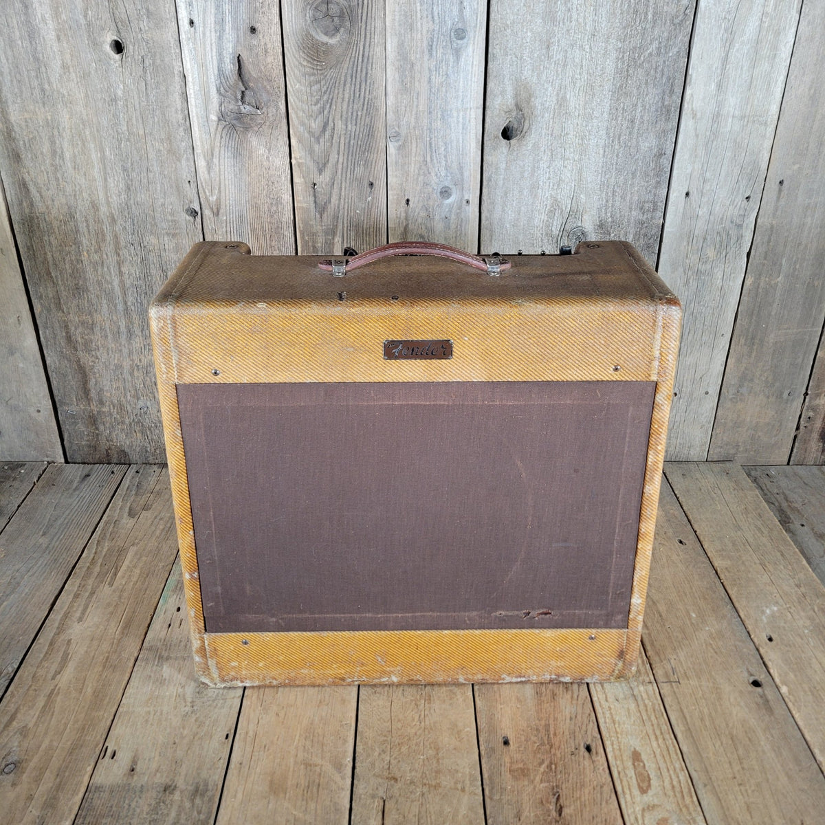 Fender 1955 Pro Amp 5D5 – Vintage Tweed 1x15 Combo with Original Jensen Speaker - Mahar's Vintage Guitars