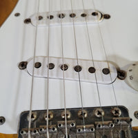 Fender 1955 Stratocaster Sunburst One - Piece Ash Body Excellent - Mahar's Vintage Guitars
