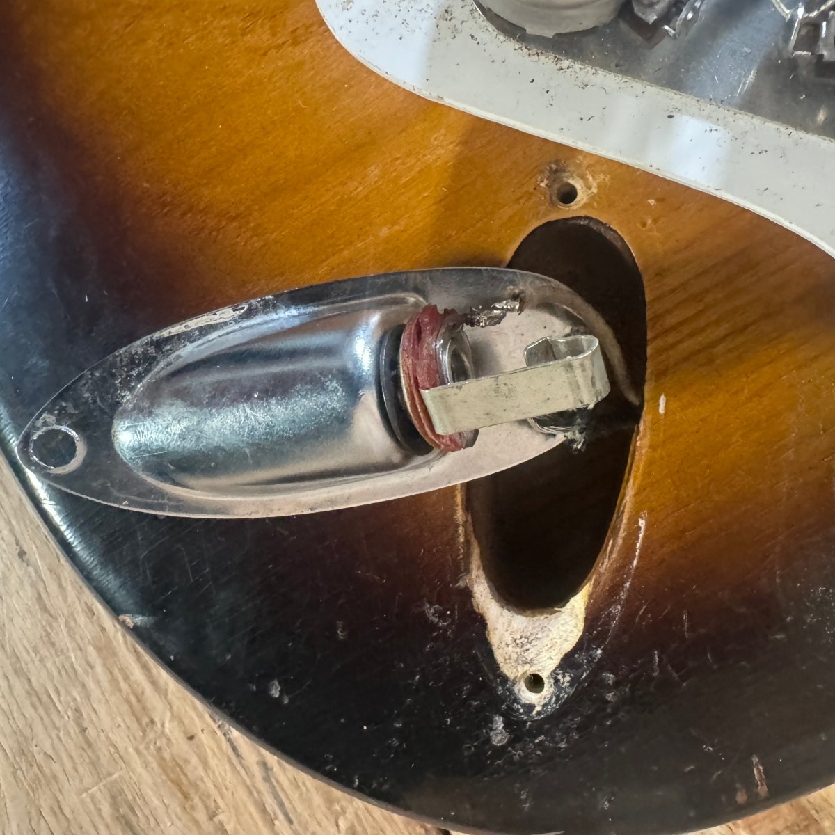 Fender 1955 Stratocaster Sunburst One - Piece Ash Body Excellent - Mahar's Vintage Guitars