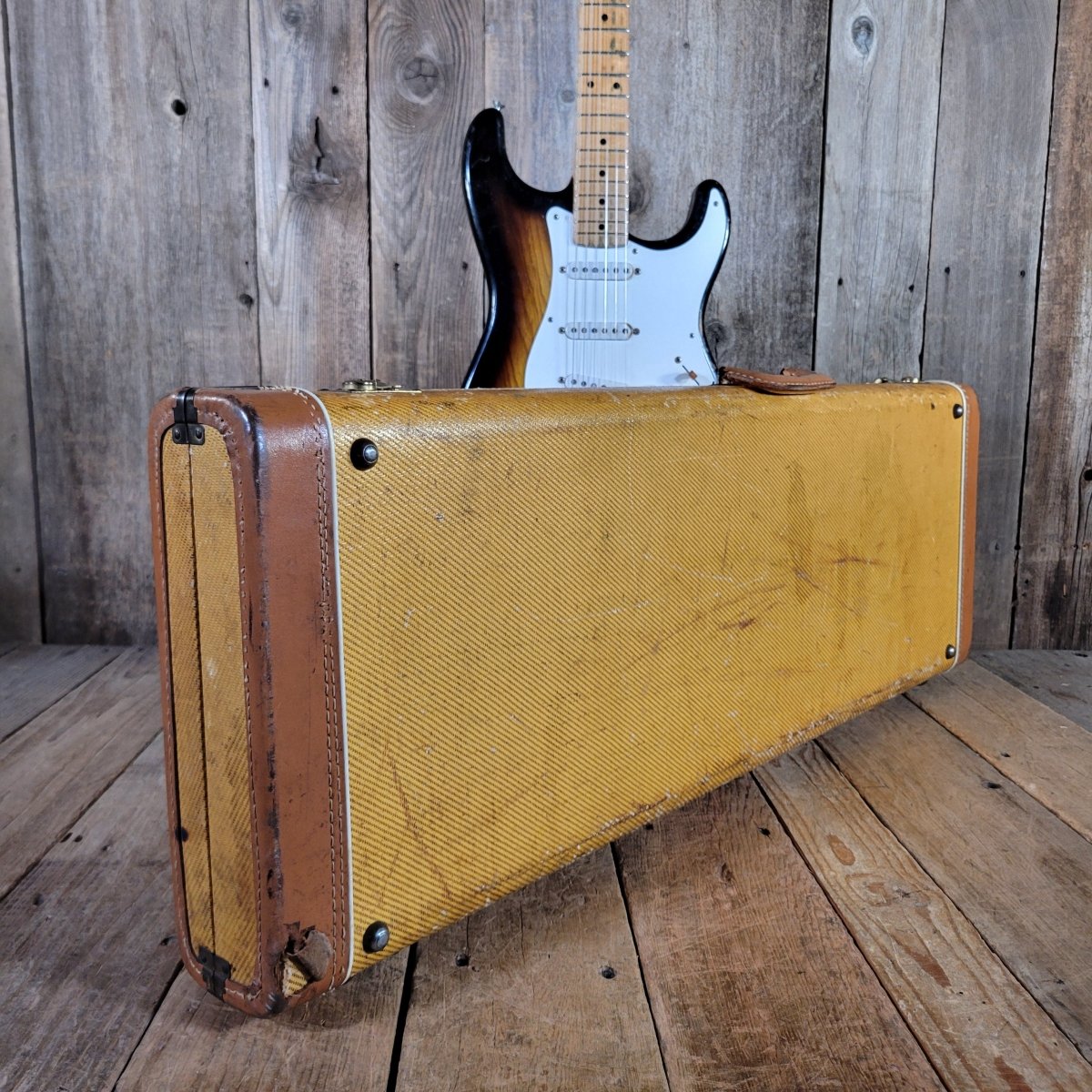 Fender 1955 Stratocaster Sunburst One-Piece Ash Body | Mahar's
