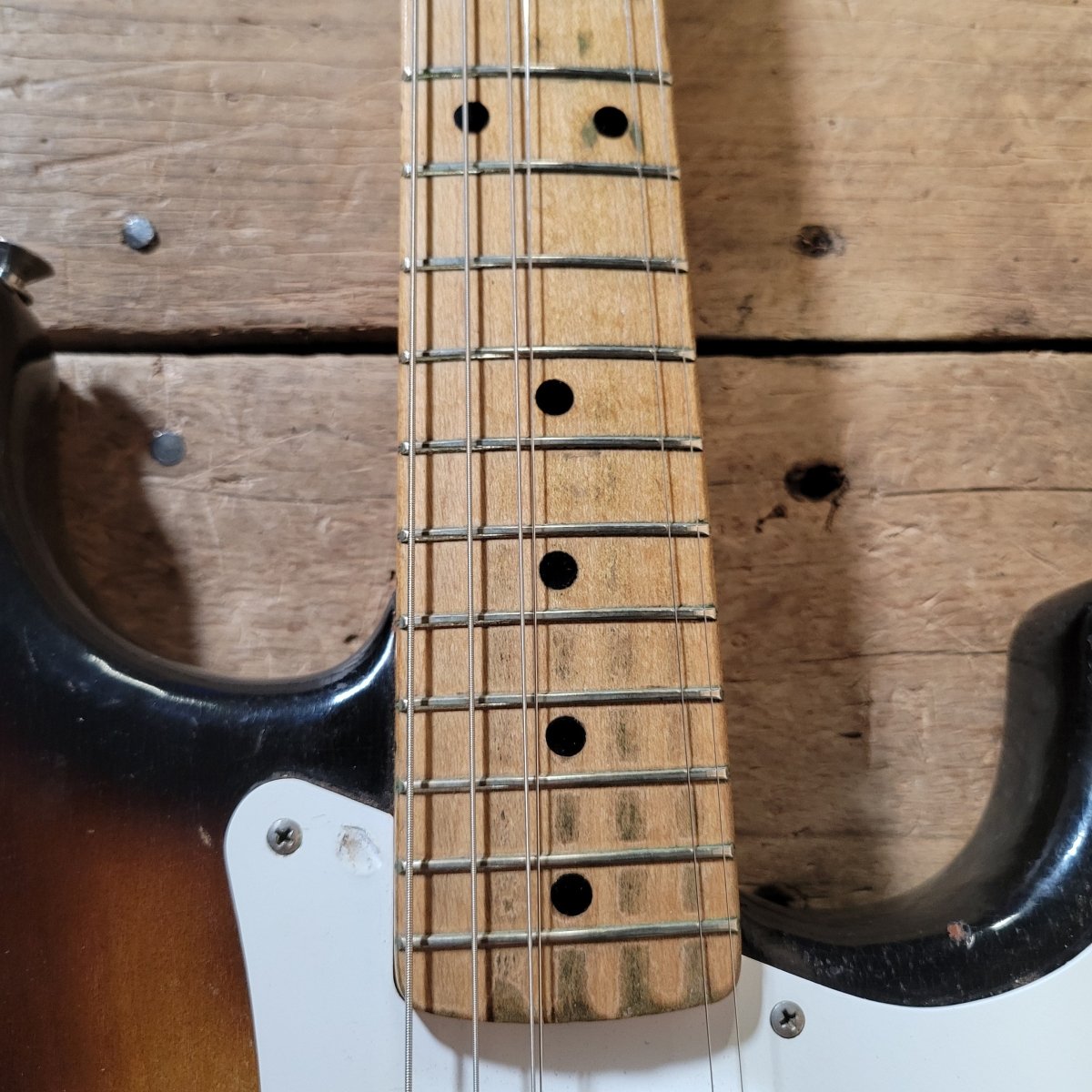 Fender 1955 Stratocaster Sunburst One - Piece Ash Body Excellent - Mahar's Vintage Guitars