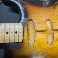 Fender 1955 Stratocaster Sunburst One - Piece Ash Body Excellent - Mahar's Vintage Guitars