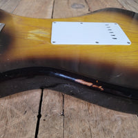 Fender 1955 Stratocaster Sunburst One - Piece Ash Body Excellent - Mahar's Vintage Guitars