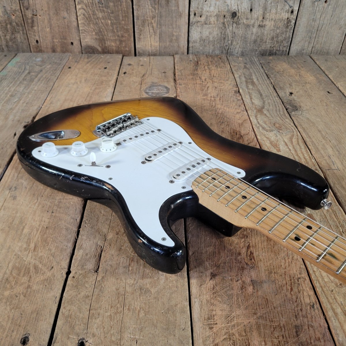 Fender 1955 Stratocaster Sunburst One-Piece Ash Body | Mahar's