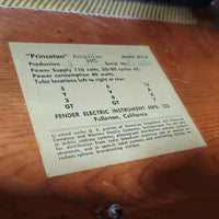 Fender 1958 Princeton 5F2A Tweed Guitar Amp Excellent - Mahar's Vintage Guitars