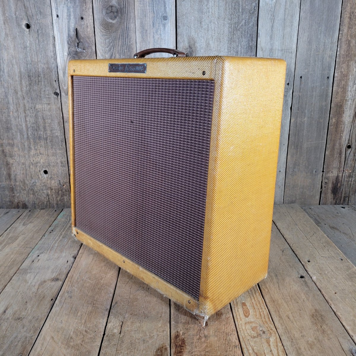 Fender 1959 Bassman 5F6 - A Tweed 4x10 Jensen Original Cover - Mahar's Vintage Guitars