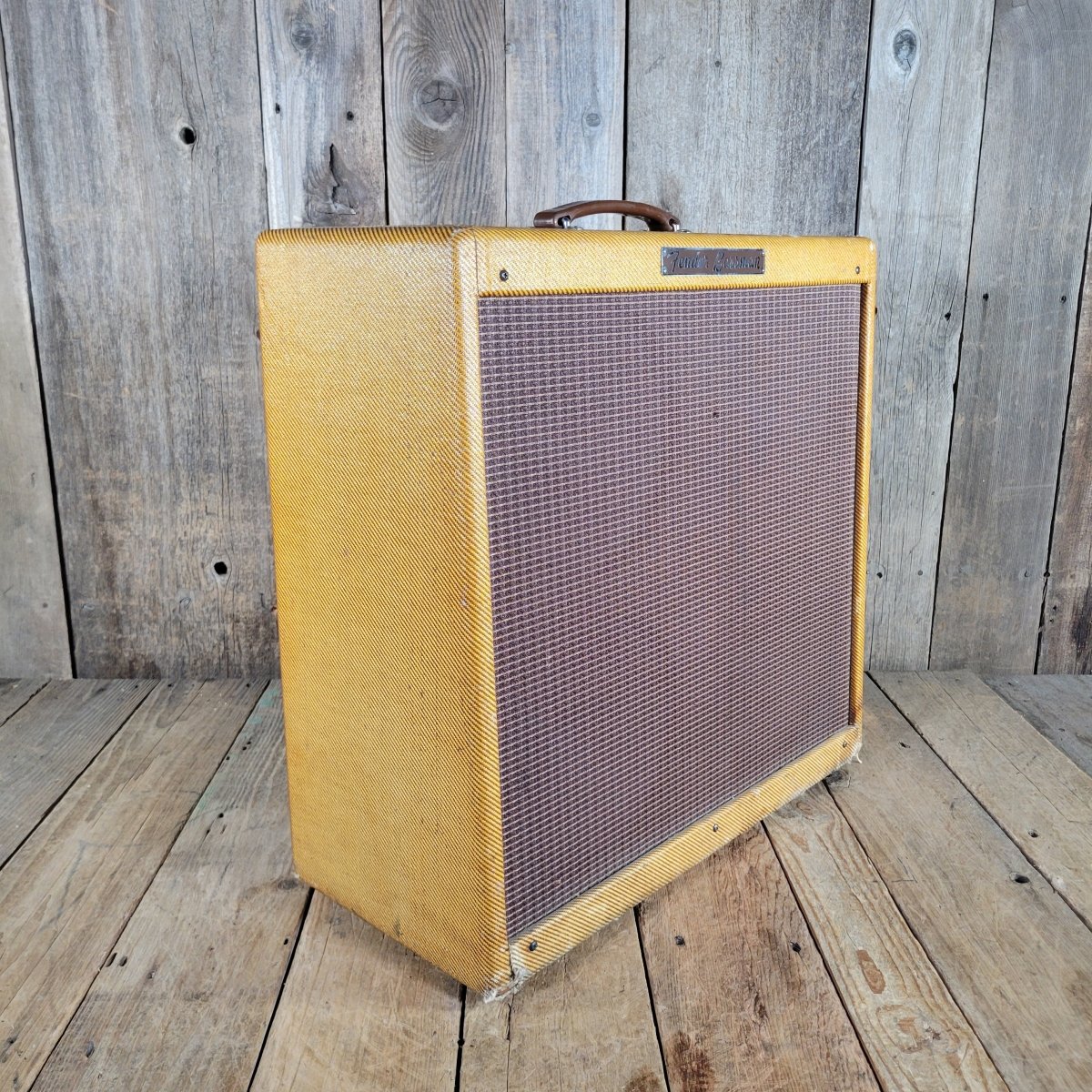 Fender 1959 Bassman 5F6 - A Tweed 4x10 Jensen Original Cover - Mahar's Vintage Guitars
