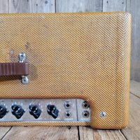 Fender 1959 Bassman 5F6 - A Tweed 4x10 Jensen Original Cover - Mahar's Vintage Guitars