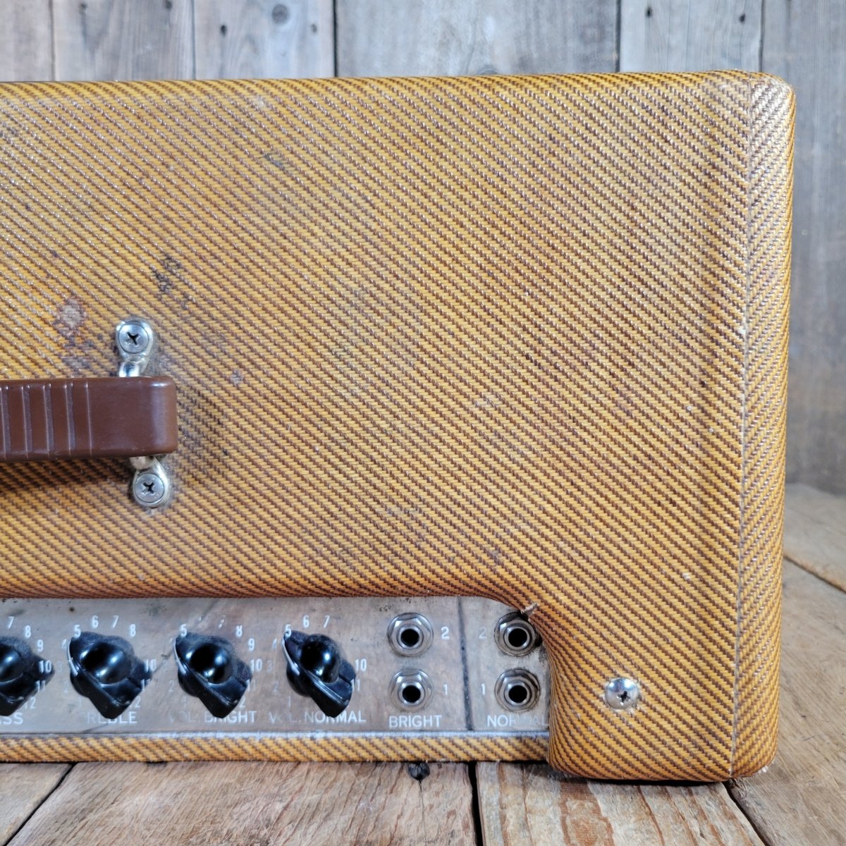 Fender 1959 Bassman 5F6 - A Tweed 4x10 Jensen Original Cover - Mahar's Vintage Guitars