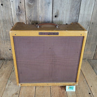 Fender 1959 Bassman 5F6 - A Tweed 4x10 Jensen Original Cover - Mahar's Vintage Guitars