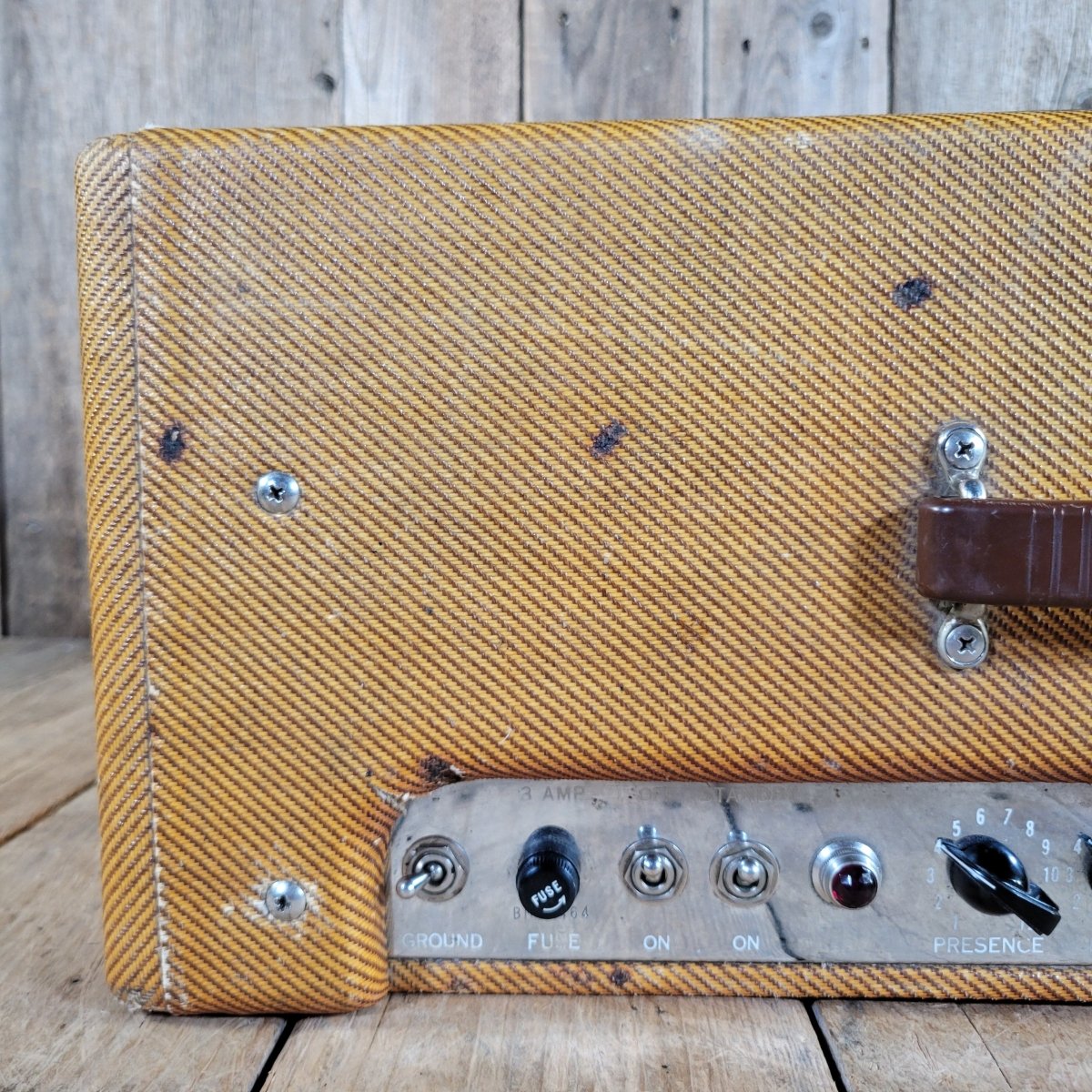 Fender 1959 Bassman 5F6 - A Tweed 4x10 Jensen Original Cover - Mahar's Vintage Guitars
