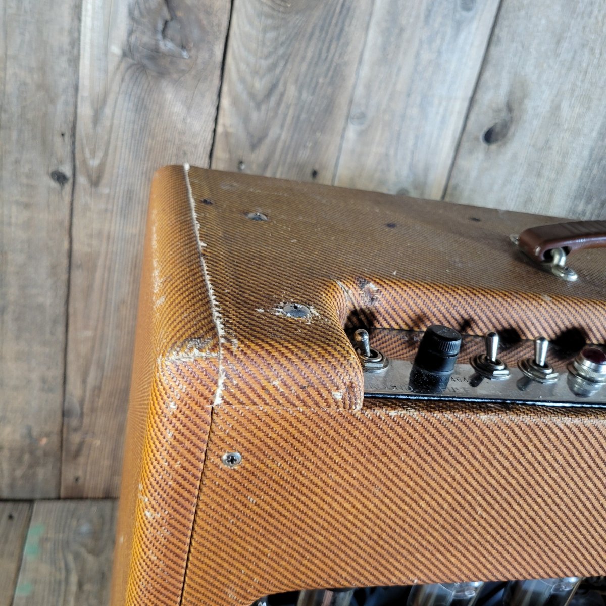 Fender 1959 Bassman 5F6 - A Tweed 4x10 Jensen Original Cover - Mahar's Vintage Guitars
