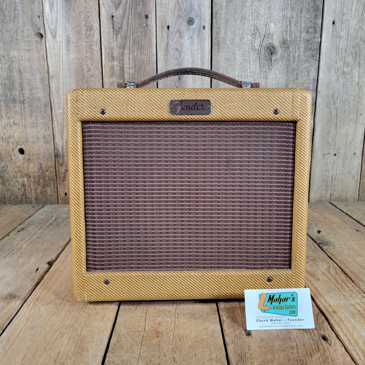 Fender 1959 Champ 5F1 Tweed Amp, 100% Original, Near Mint - Mahar's Vintage Guitars